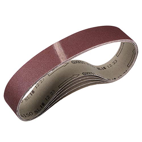 uxcell 2 x 27 Inch Sanding Belt 150 Grit Sand Belts for Belt Sander 5pcs - style: 150 Grit