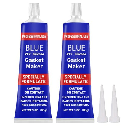 1DFAUL RTV Silicone Gasket Maker, High Temp Silicone Resist Oil, Blue, 170g - color: Blue, size: 170g