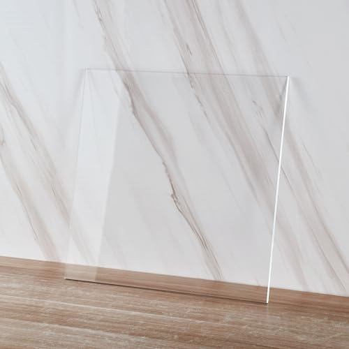 KAITELA Clear Cast Acrylic Sheet 12" x 12" x 1/4" Thick (6mm), Pack of 2 - size: 12" x 12", 1/4" Thick