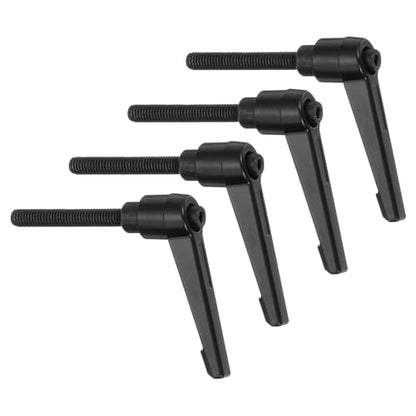 uxcell 4Pcs M6 x 40mm Adjustable Knobs Handle Male Thread Push Button Ratchet Quick Release Locking Rotating Bolt for Lathe Machinery, Black - size: M6 x 40mm