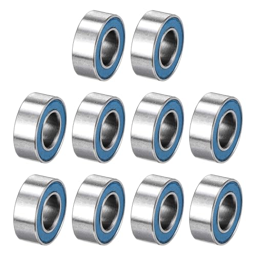 uxcell 10 Pcs MR84-2RS Micro Bearings, 4x8x3mm Chrome Steel, ABEC7 - size: MR84-2RS