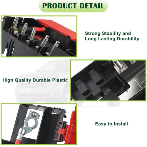 Battery Distribution Fuse Block Compatible with 2014-2020 Chevrolet Chevy Suburban Silverado Tahoe,GMC Yukon Sierra,Escalade Replaces 84354716 - style: 84354716 Fuse Block ‎