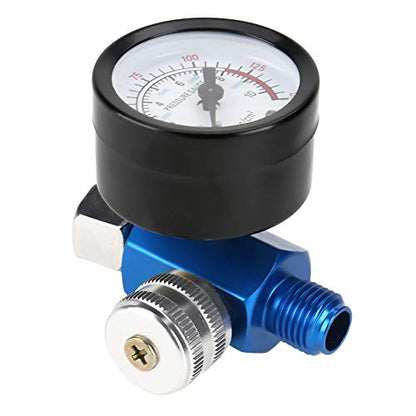 Fdit Spray Air Regulator G1 4 Thread, 0-150 PSI Gauge