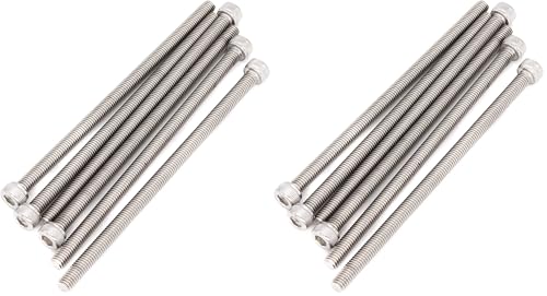 6pcs M6 x 120mm Full Thread 304 Stainless Steel Hex Socket Cap Bolt Screw (Pack of 2) - size: M6 (Pack of 2)