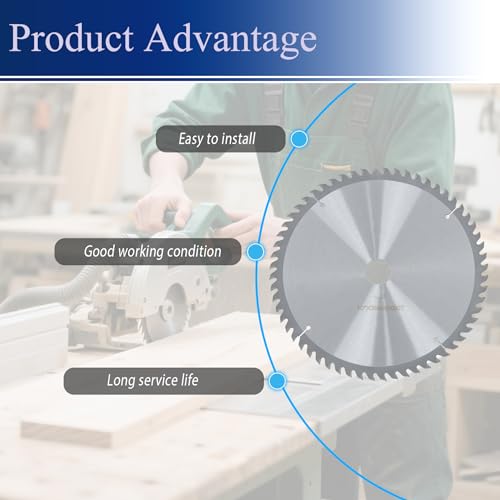 10 inch 60 Tooth Carbide-Tipped Woodworking Saw Blade