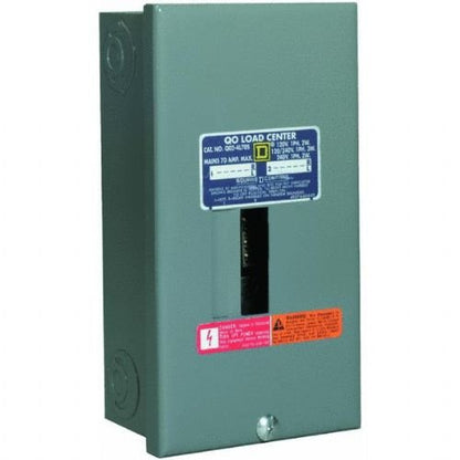 Square D - QO24L70SCP QO 70-Amp 2-Space 4-Circuit Indoor Main Lugs Load Center with Surface Mount Cover