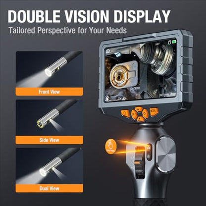 Teslong TD500 6.5mm Articulating Borescope with Dual Lens Endoscope