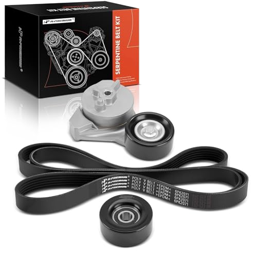 A-Premium Engine Serpentine Belt Drive Kit with Tensioner & Idler Pulley