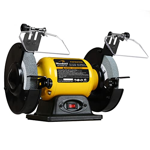 Woodskil 6" 1/2HP High Speed Bench Grinder for sharpening,CSA Listed - size: 6" High Speed Grinder