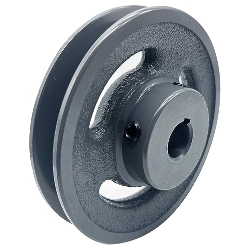 AK44-5/8 v Belt Pulley, 4.25 inch OD, 5/8 Inch Bore,Cast Iron Material, AK Single Groove Mechanical v-Belt Pulleys for "4L" or "A" or "3L" Belts - size: 4.25 inch OD, 5/8 Inch Bore, style: 1 Groove