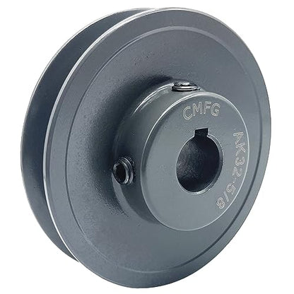 AK32-5/8 v Belt Pulley, AK3258, 3.25 inch OD, 5/8 Inch Bore, Cast Iron Material, AK Single Groove Mechanical v-Belt Pulleys for "A" or "4L" or "3L" Belts - size: 3.25 inch OD, 5/8 Inch Bore, style: 1 Groove