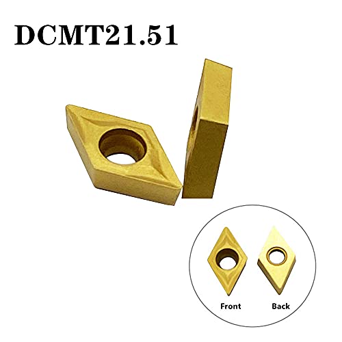 CCMT21.51 CCMT060204 DCMT21.51 DCMT070204 Carbide Turning Inserts,CCMT Insert DCMT Insert Mutilayer Coated Lathe Replacement Inserts for Lathe Turning Tool Holder Boring Bar,20 Pieces - style: 20pcs CCMT21.51+DCMT21.51