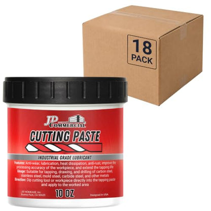 Cutting Paste 10 OZ, Cutting, Tapping, and Drilling Lubricant, Reduces Heat, Extends Tool Life & Improves Precision, for Drilling, Milling, Threading, and More (18 Pack) - size: 10 OZ - 18 Pack