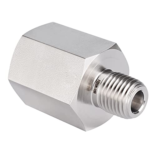 316 Stainless Steel Pipe Fitting Adapter 1 1/2'' Female NPT × 1 1/2'' Male NPT, 4600 psi, SS-PA-NS24 - size: 1 1/2'' FNPT × 1 1/2'' MNPT