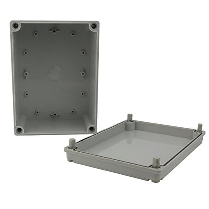 Ogrmar Plastic Dustproof IP65 Junction Box DIY Case Enclosure 8x6x4 - size: 8" x 6" x 4"