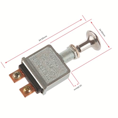 Larbi Heavy Duty Push-Pull Toggle Switch, 2 Position 4 Terminal