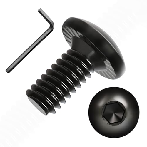Socket Cap Machine Screws 1/4 x 1/2 24PC, Button Head Hex Socket - size: 1/4-20 x 1/2, style: Button