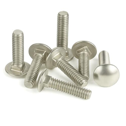 IMScrews 5/16"-18 x 2-1/4" Carriage Bolts, Round Head & Square Neck, Full Thread, 304 (18-8) Stainless Steel, Pack of 20 - size: 5/16"-18 x 2-1/4"