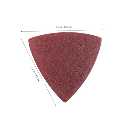 Triangle Sanding Pads 3.26 in Self Adhesive Sand Paper for Oscillating Tool Detail Sander Sandpaper for Corner Access Multi Tool Sanding Pad for Woodworking and Surface Prep
