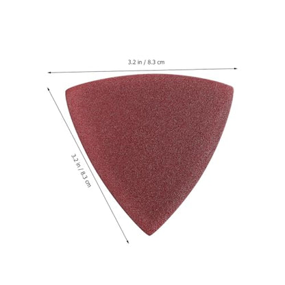 Triangle Sanding Pads 3.26 in Self Adhesive Sand Paper for Oscillating Tool Detail Sander Sandpaper for Corner Access Multi Tool Sanding Pad for Woodworking and Surface Prep