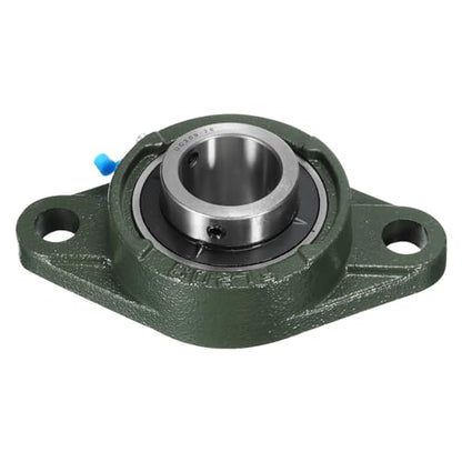 uxcell 2pcs UCFL209-26 Pillow Block Bearings 1-5/8 inch Bore Self Alignment, Solid Cast Iron Base Mounted Chrome Steel Bearings - size: UCFL209-26
