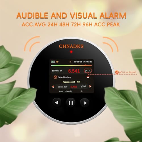 Radon Detector | 20-Year Radon Sensor | Long-Life Home Air Quality Monitor