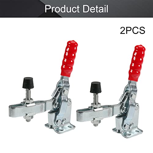 Utoolmart GH-12130 Hand Tool Vertical Toggle Clamp 227kg Quick Release 2Pcs - size: GH-12130 2pcs