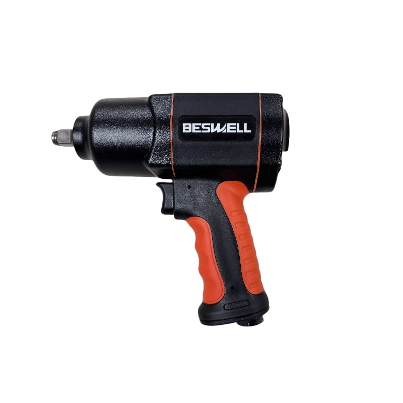 BESWELL 8-PCS 1/2” Air Impact Wrench Set,Twin Hammer Pneumatic Wrench Kit