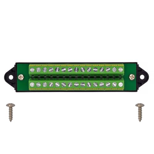 16Amp 300V 15x2 Position Terminal Block Distribution Module. OONO D-1658GP