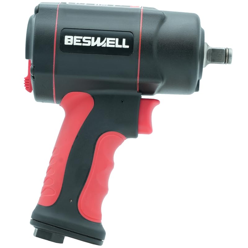 BESWELL BW-112F2N 1/2“ Twin Hammer Air Impact Wrench, 1033 Ft-Lbs Torque