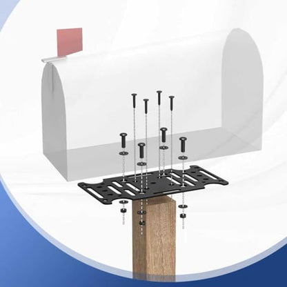 Mailbox Mounting Bracket - size: Black