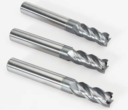 1/4" Extra Long 4-Flute Carbide Square End Mill, 4" OAL, 1Pc - size: 1/4" Extra Long (1 Pc), style: For Stainless Steel