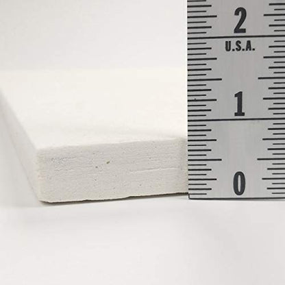 Ceramic Fiber Board Insulation, 2300F-Rated, 15" x 24" x 3/4", Pack of 2, for Boiler, Stove, Forge, Kiln, Baffle Board, 1022 - size: 3/4" x 24" x 15"