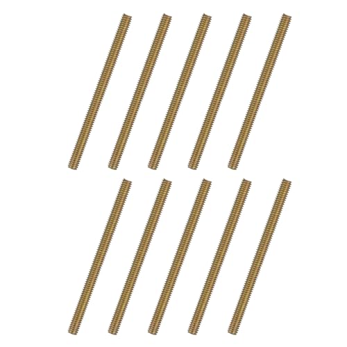 uxcell 10pcs Fully Threaded Rods 5/16x4-1/4 All Thread Studs Long Threaded Screw Carbon Steel for Furniture Garden Railing Mounting Assembly Fastening Frame Connection Colorful Zinc - size: 5/16x4-1/4"