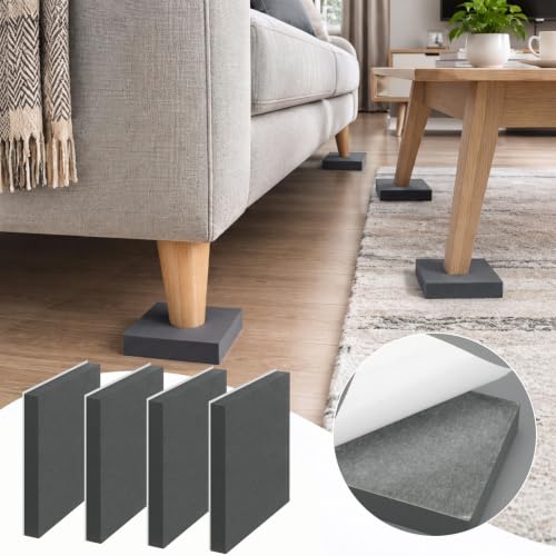 4 Pcs 1" Thick Foam Padding Sheet with Adhesive Backing Closed Cell - color: Gray, size: 1 Inch Thick, 6 x 6 Inches
