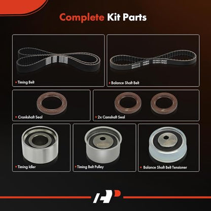 A-Premium Engine Timing Belt Kit Compatible with Mitsubishi & Eagle