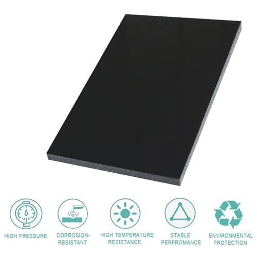 High-Density Polyethylene (HDPE) Plastic Sheet (1, Black, 6" X 12"X 1/2") - color: Black, size: 6" X 12"X 1/2"