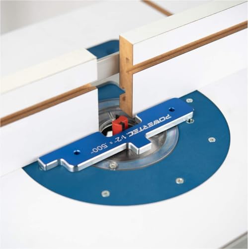 POWERTEC 7pc Set Router Table Setup Bars, 3-Gauges-in-One Aluminum Setup Blocks Height Gauge Set w/Table Saw Angle Gauge, Digital Angle Finder Protractor for Woodworking, Table Saw, Miter Saw (72037) - color: Router Table Setup Bars+table Saw Angle Gauge