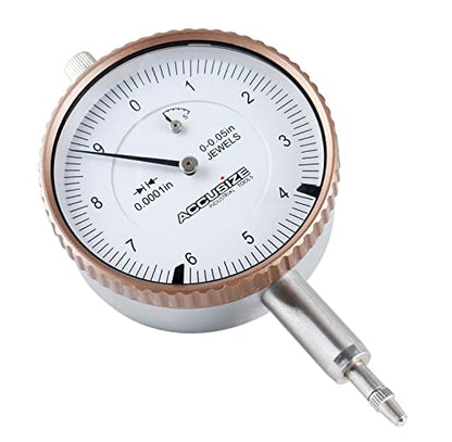 Accusize Industrial Tools Agd2 Style 0-0.05'' by 0.0001'' Dial Indicator with Lug Back, P900-S097 - size: 0-0.05" x 0.0001"
