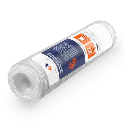 Aquaboon String Wound Water Filter Cartridge - Whole House 10 Micron 6-Pack