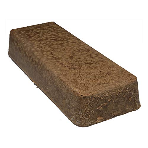 Benchmark Abrasives Buffing Compound for Cutting Removing Scratches on Brass Aluminum Pewter, Non-Ferrous Metals, Wood, Stainless Steel, 1 Pound Bar (Brown Tripoli) - style: Brown Tripoli