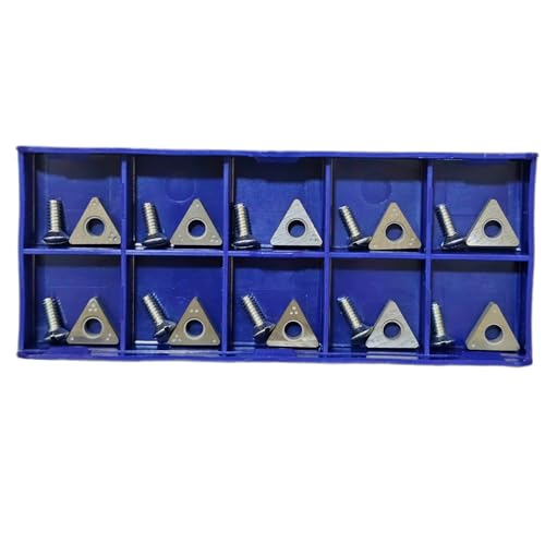 C-HORSE CB6914 Negative‑Rake Carbide Brake Lathe Bits – Fits Ammco 1000/2002/3000 & Hunter BL500/BL505 | 10-Pack Replacement Cutting Tips | Durable Precision Cutting Tips