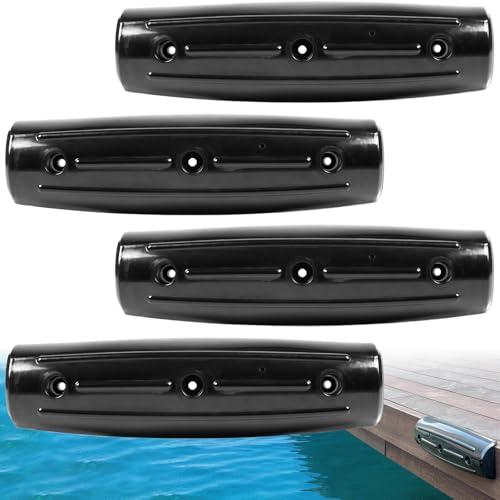OCEANBROAD Dock Fender Bumpers, 17" Horztial Dock Bumpers for Edge Side - color: Black, style: 4 Pack