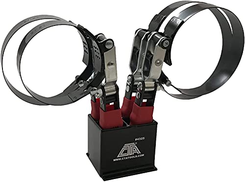 CTA Tools 4325T –Heavy Duty Oil Filter Wrench Set with Stand – Truck Applications (4-Piece)