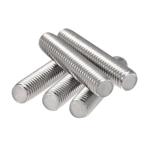 uxcell 15Pcs M8 x 40mm Fully Threaded Rod 304 Stainless Steel Right Hand Threads - size: M8 x 40mm