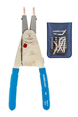 Channellock, 929, Retaining Ring Plier, Convertible, 1 pc., Blue - size: 10-Inch