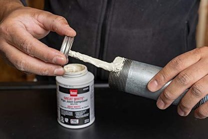 Oatey 31231 Pipe Joint Compound with PTFE with Brush, 8 fl.Ounce