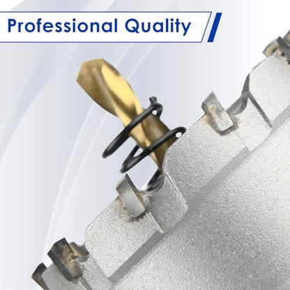 Sollar 18PCS TCT Carbide Hole Saw Kit, 5/8"-2-1/4" (16-57mm) for Metal - style: Aluminum box 18Pcs