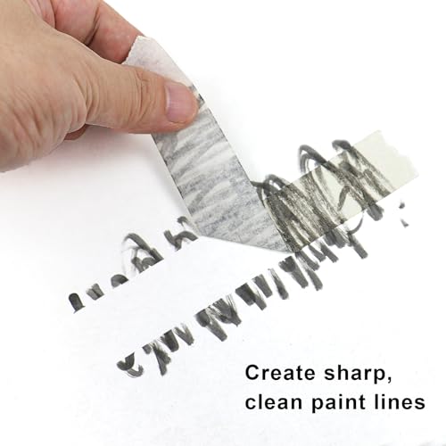 3 Pack White Painters Tape - Masking Tape 1 Inch Wide - Multi-Surface, Smart Adhesion, Indoor & Outdoor - 270FT Total - Paint Tape for Artist, DIY, Labeling, Art, Car, General Purpose (#3910) - color: White - 270FT