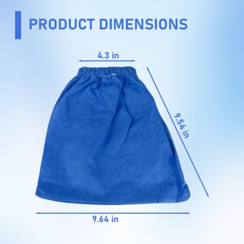 3 pcs Cloth Filter Replacement 916949 Fits Craftsman 2 Gallon VAC, 3 Microlined Filter Bags